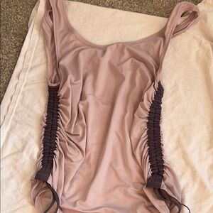 Ruched Mauve Tank